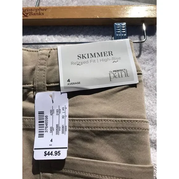 Bermuda Skimmer Shorts . Size: 4 Average . Beige . (2) Pair Bundle